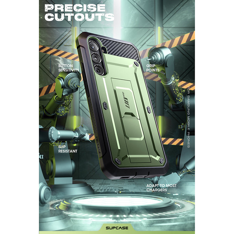 Samsung Galaxy S23 FE Unicorn Beetle Pro Rugged Protective Case - Dark Green | Shockproof, Military-Grade Drop Protection | Perfect for Outdoor, Work & Extreme Sports