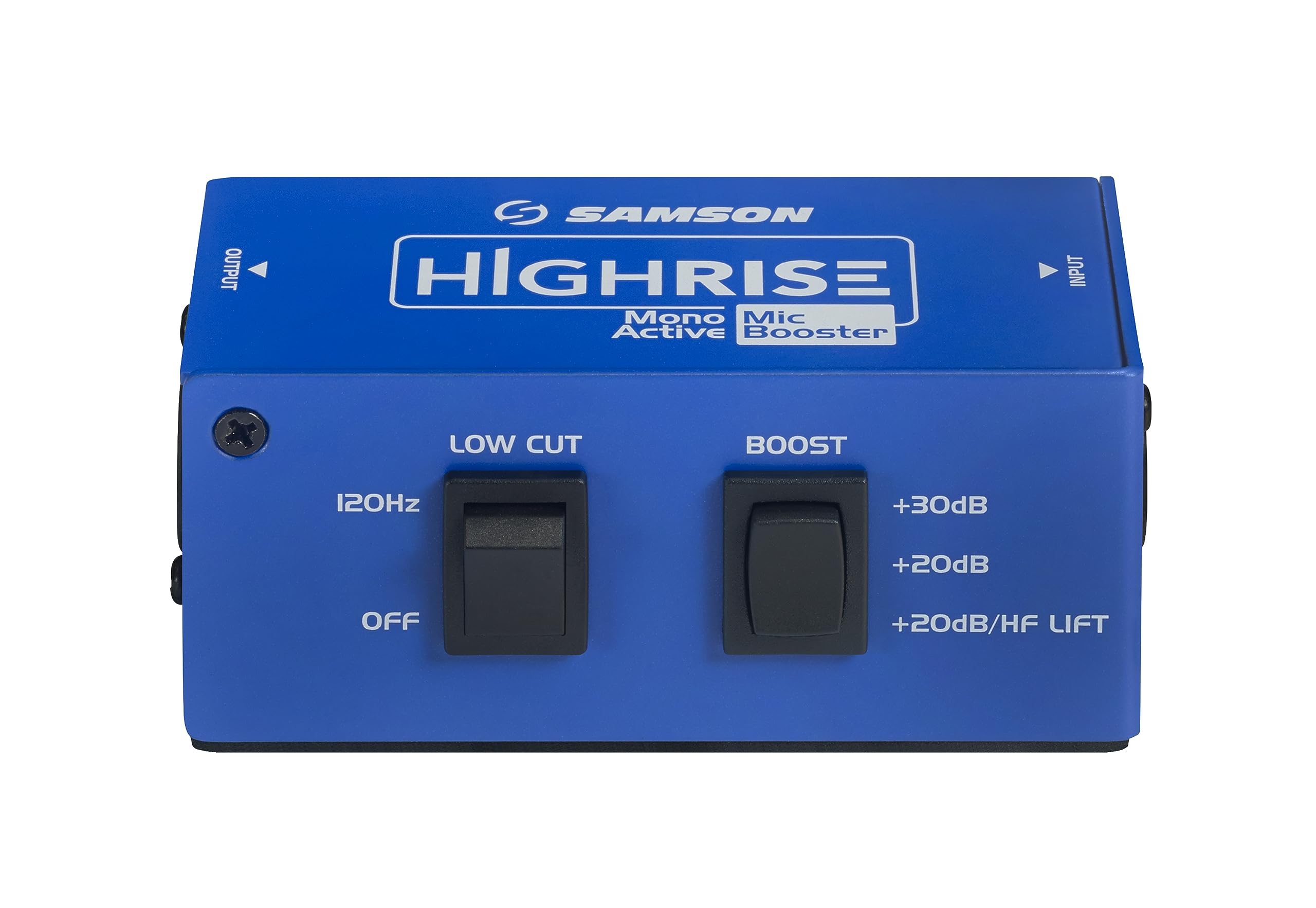 Samson Highrise Mono Active Mic Booster - Inline Preamp for Dynamic & Ribbon Microphones | Studio Recording, Podcasting & Live Performance Enhancement