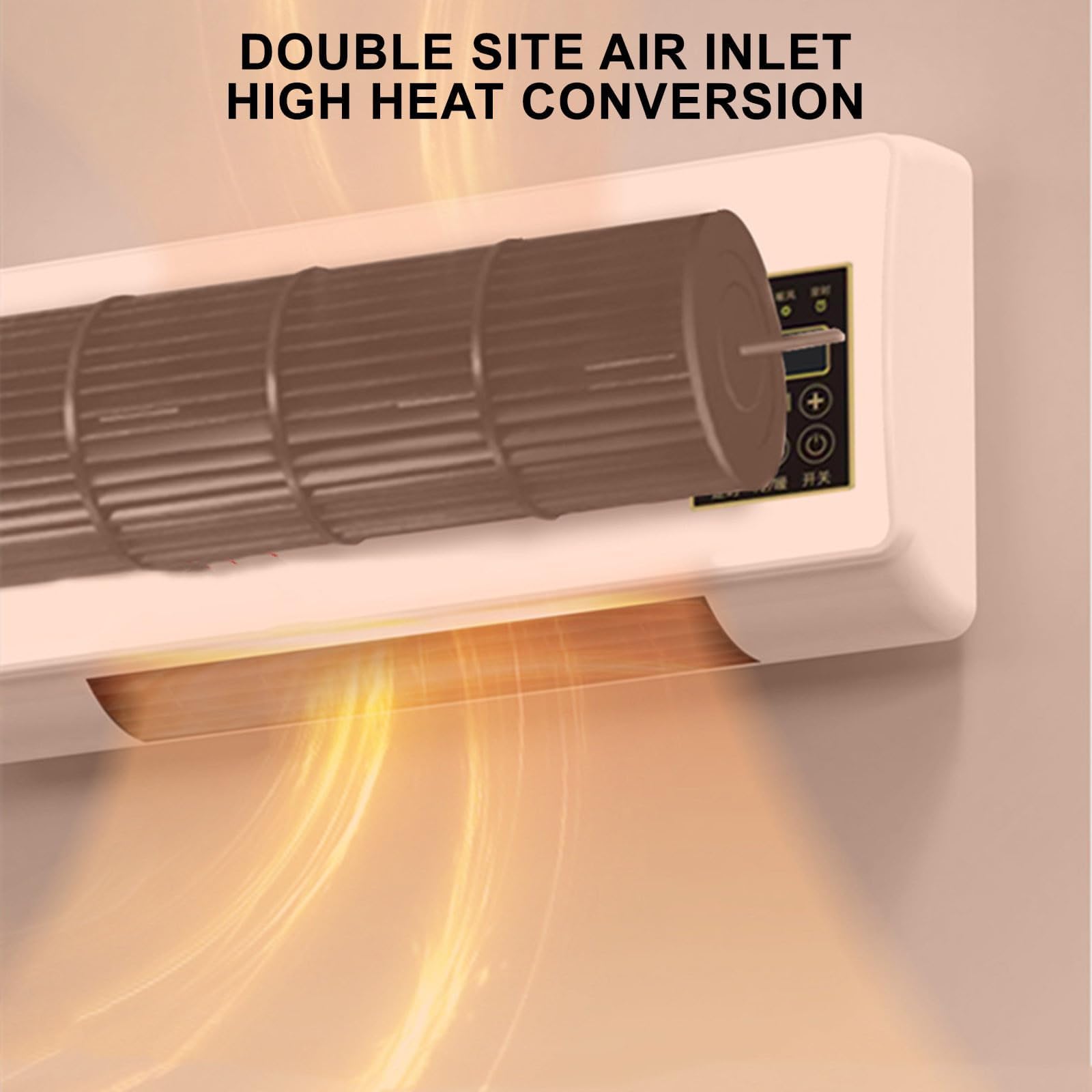 2-in-1 Smart Wall Mounted AC & Heater Combo - Portable Multifunctional Air Conditioner Fan with Heating for Home, Office, Bedroom - Perfect for Year-Round Cooling & Warmth in Small Spaces