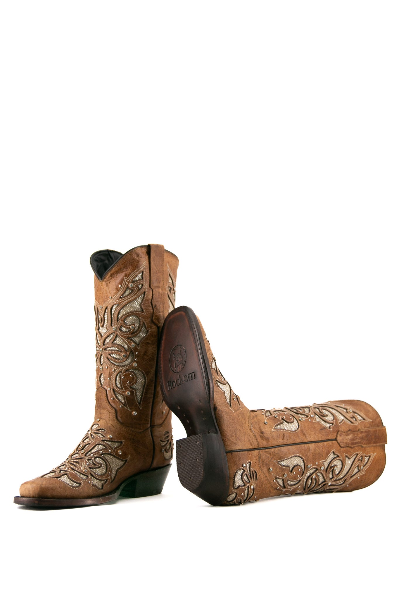 Miranda Frontier Cowgirl Boots for Women - Western Style Ankle Boots with Leather & Suede - Perfect for Rodeo, Country Music Festivals & Outdoor Adventures