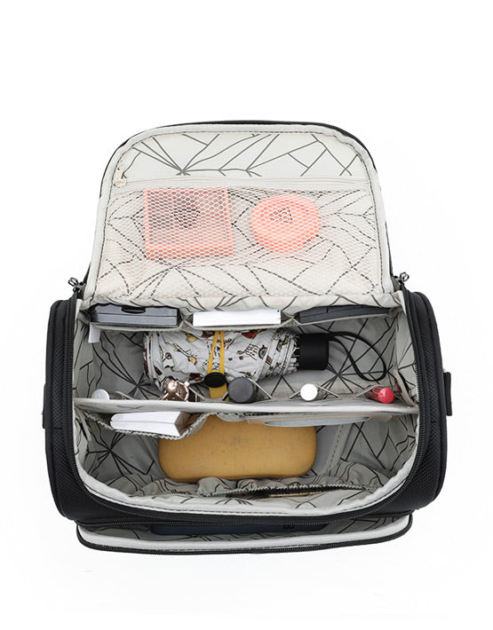 Tosca TCA607 Oakmont Beauty Case - Black Travel Makeup Organizer for Women | Perfect for Travel, Home & Salon Use