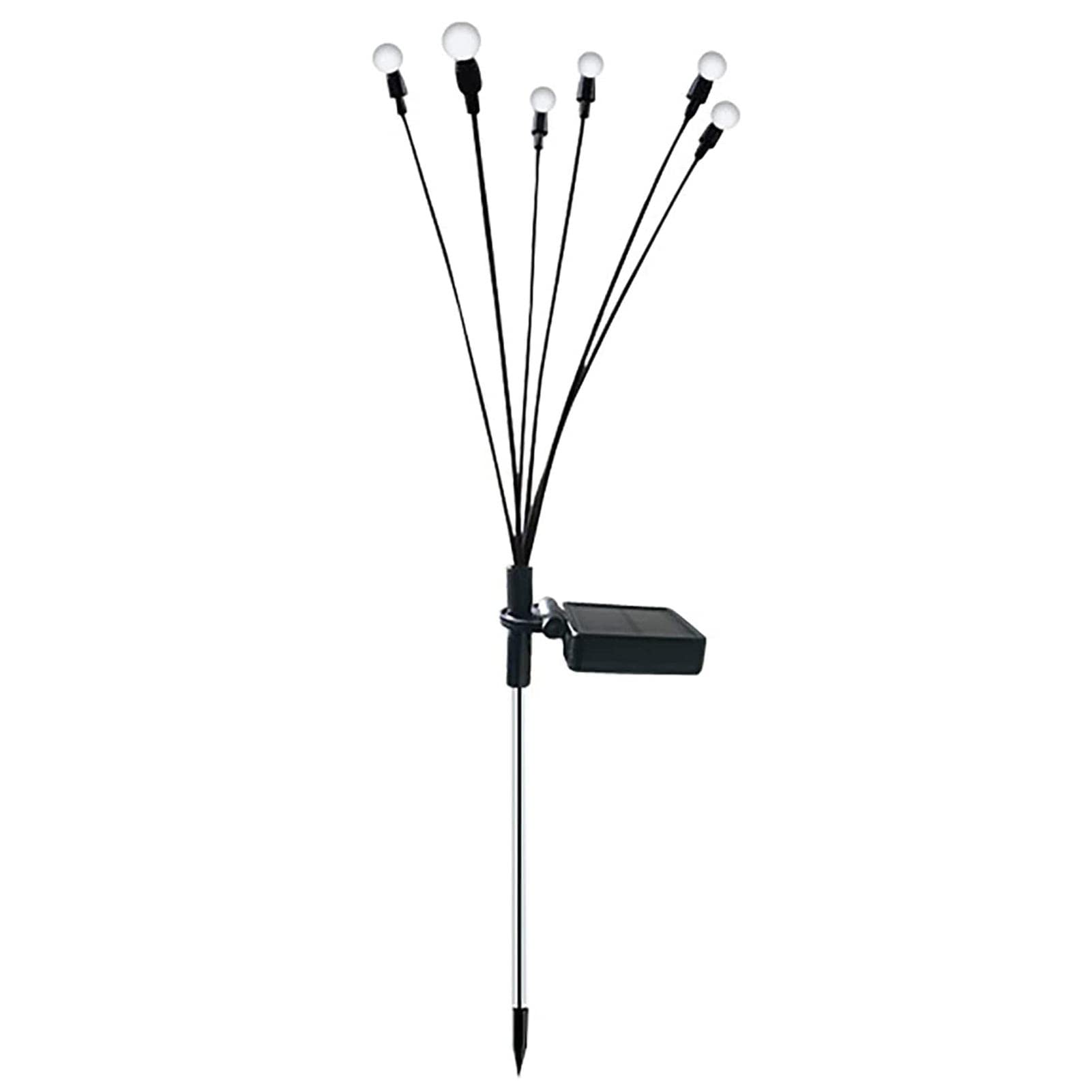 Solar Firefly Lights - 6 LED Solar Garden Stake Lights for Yard, Pathway, Lawn - Waterproof Outdoor Decor