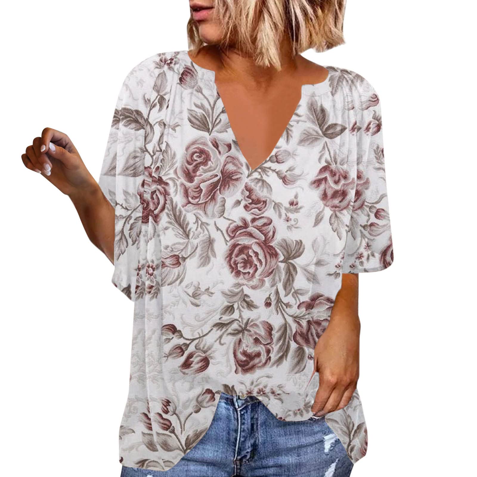 Fankle Women's Loose Fit Long Tunic Tops - Flowy Casual Blouse for Leggings | Perfect for Yoga, Work & Everyday Wear