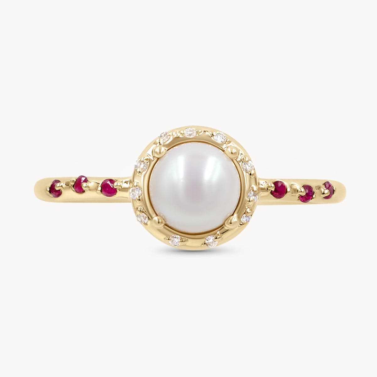 Elegant Starry Pearlescent Ring for Women - Shimmering Pearl & Crystal Design - Perfect for Weddings, Parties & Special Occasions