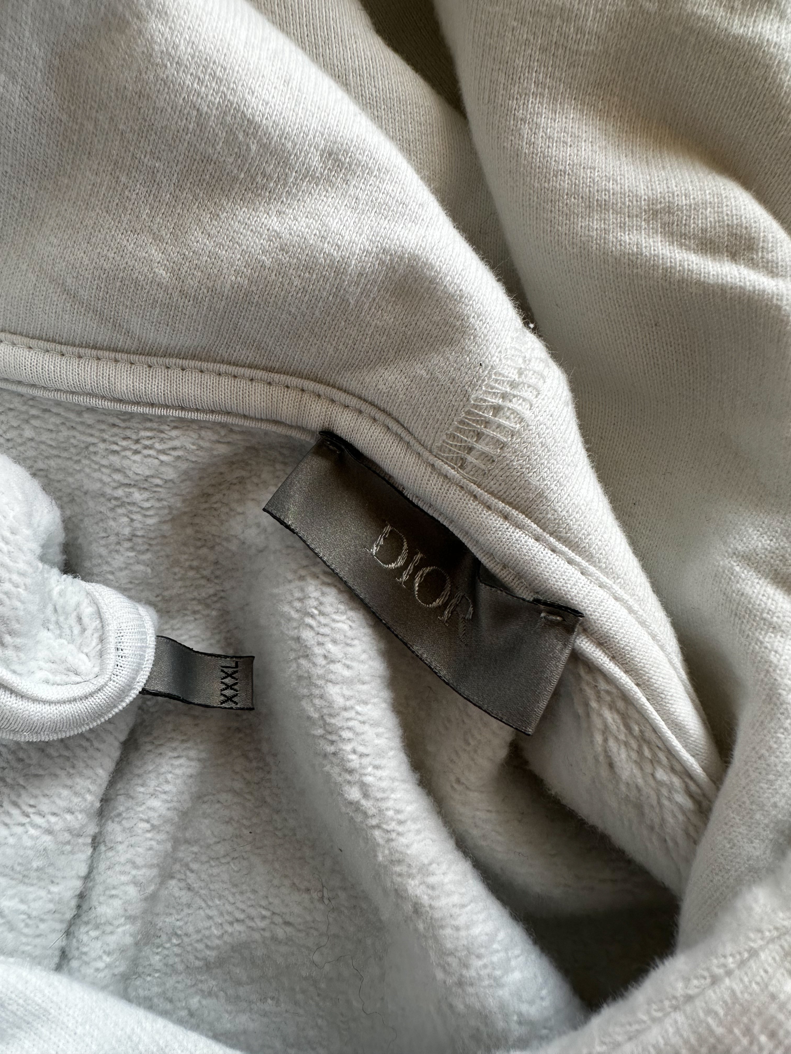 Dior Kenny Scharf White Embroidered Logo Hoodie - Limited Edition Luxury Streetwear for Men & Women | Perfect for Casual Wear, Street Style & Fashion Collectors