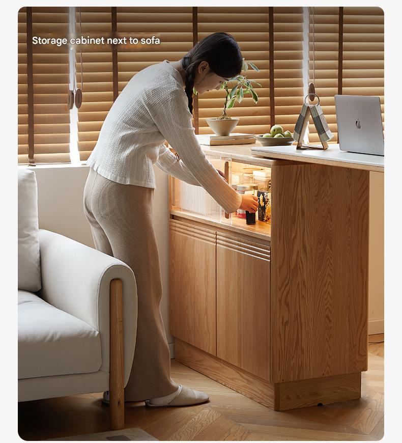 Solid Oak Wood Extendable Bar Table with Rock Plate - Perfect for Kitchen Islands, Dining Rooms & Outdoor Entertaining