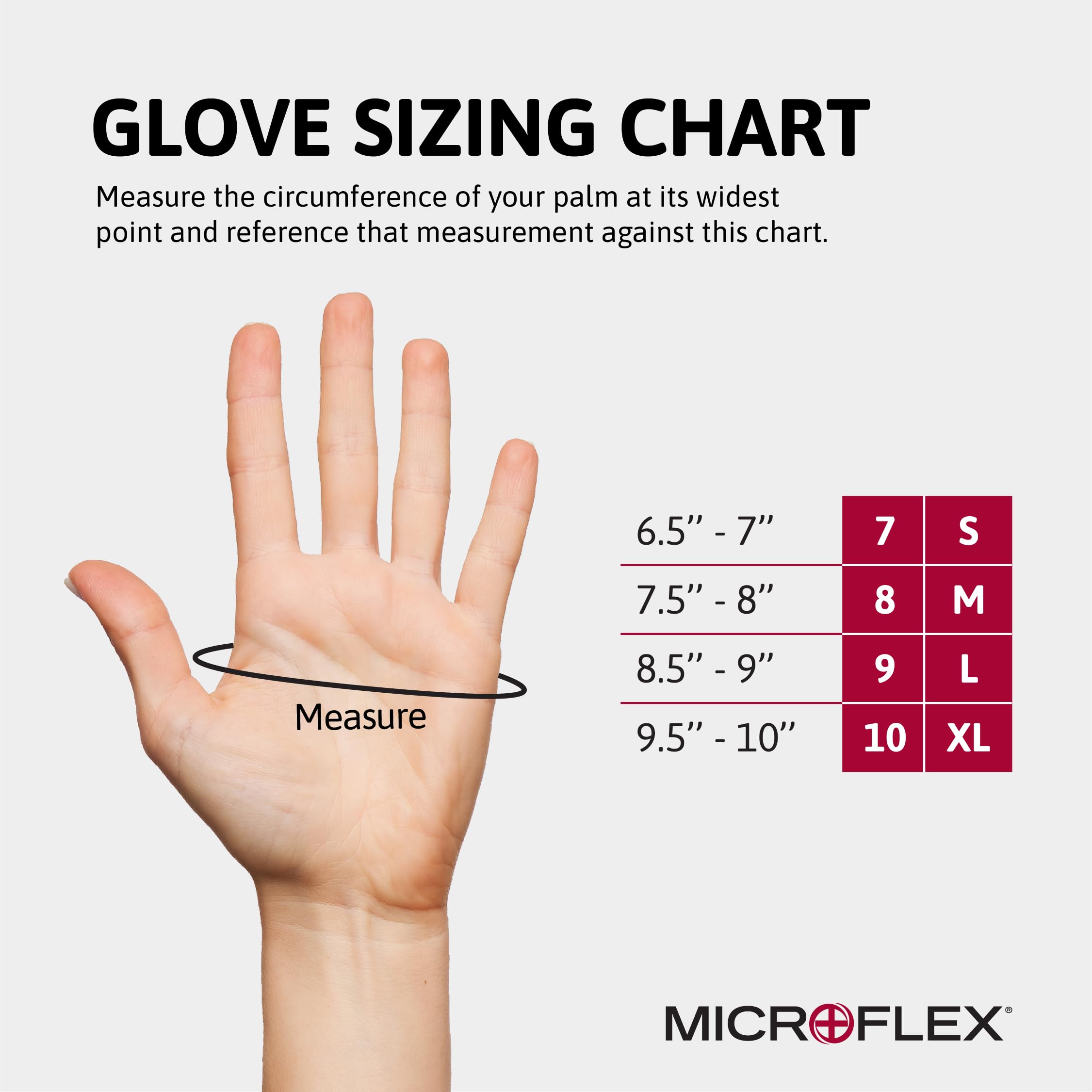 Microflex 10-754 Disposable Latex Gloves for Cleaning, Food Prep & Medical Use - Textured Fingertips, Natural Rubber (100 Count) - Ideal for Home, Kitchen, Salon & Healthcare Professionals