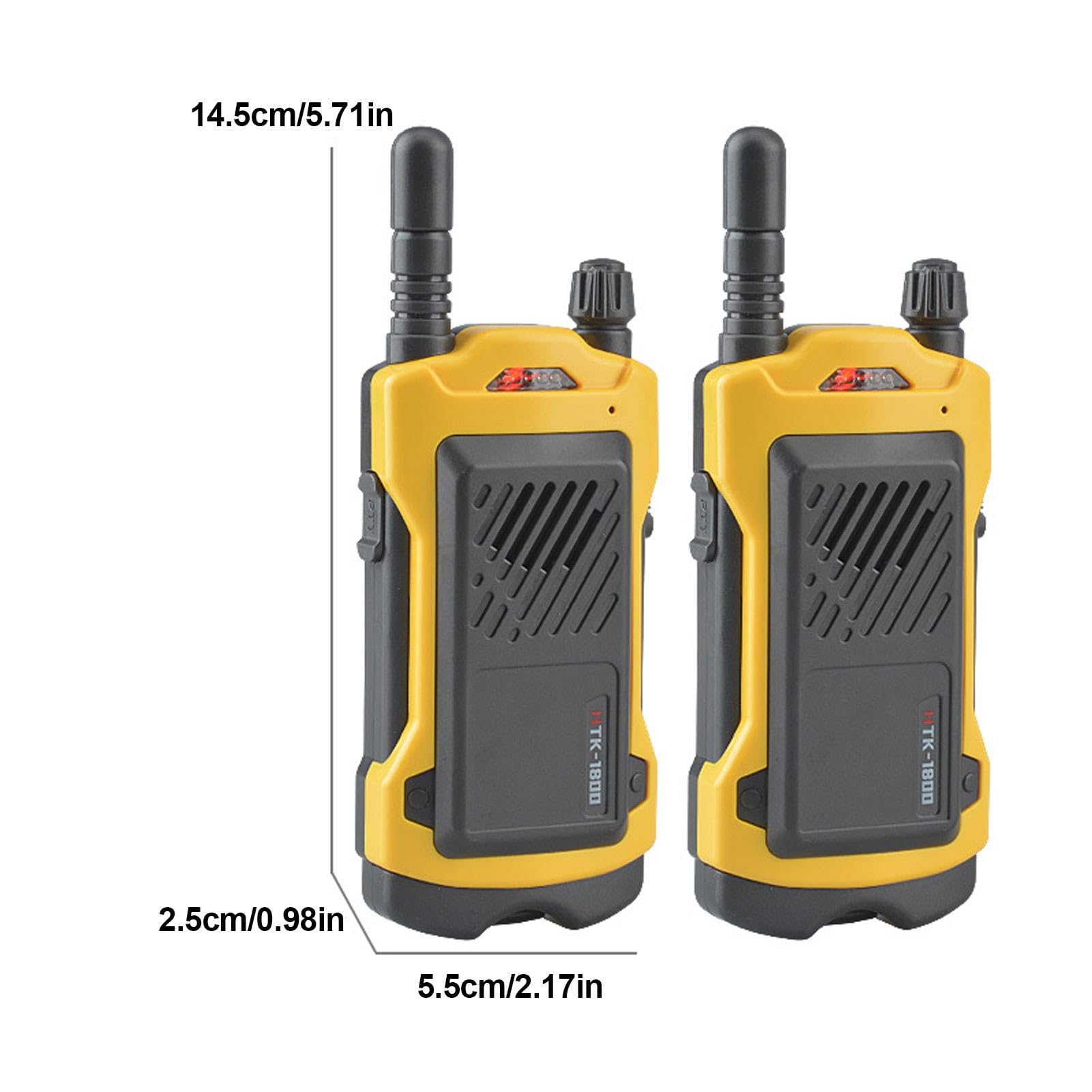 Long Range Portable Walkie Talkies | 2-Way Radio Toy for Kids - 200m Handheld Two-Way Radios as Best Birthday Gifts for Outdoor Adventures, Camping & Family Games