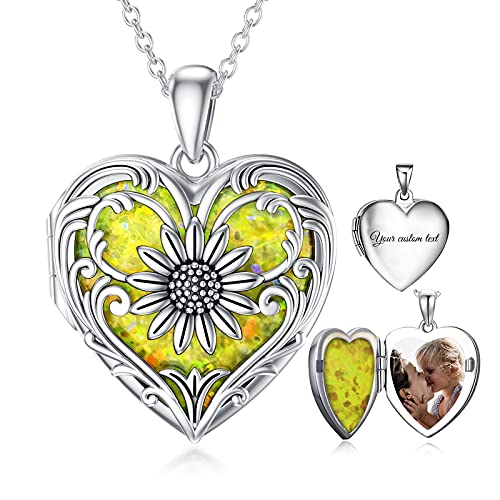 B-Yellow locket+photo+text