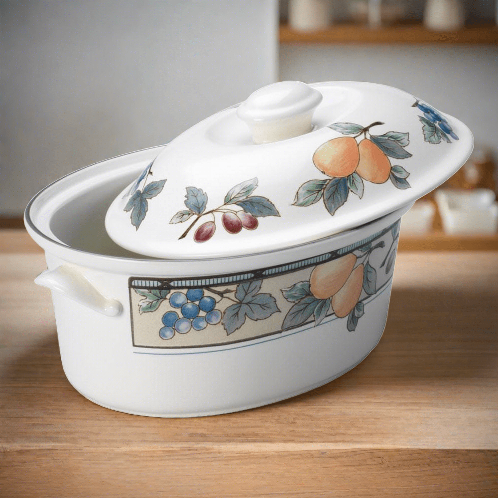 Garden Harvest® 2 Quart Covered Casserole Dish - Oven Safe Baking Pan for Casseroles, Lasagna & Side Dishes | Perfect for Family Dinners, Potlucks & Holiday Meals