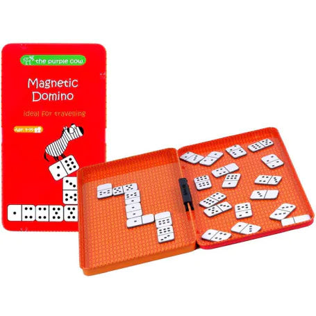 Magnetic Dominoes Travel Set - Portable & Fun Family Game for Kids & Adults - Perfect for Road Trips, Airplane Travel & Indoor Play