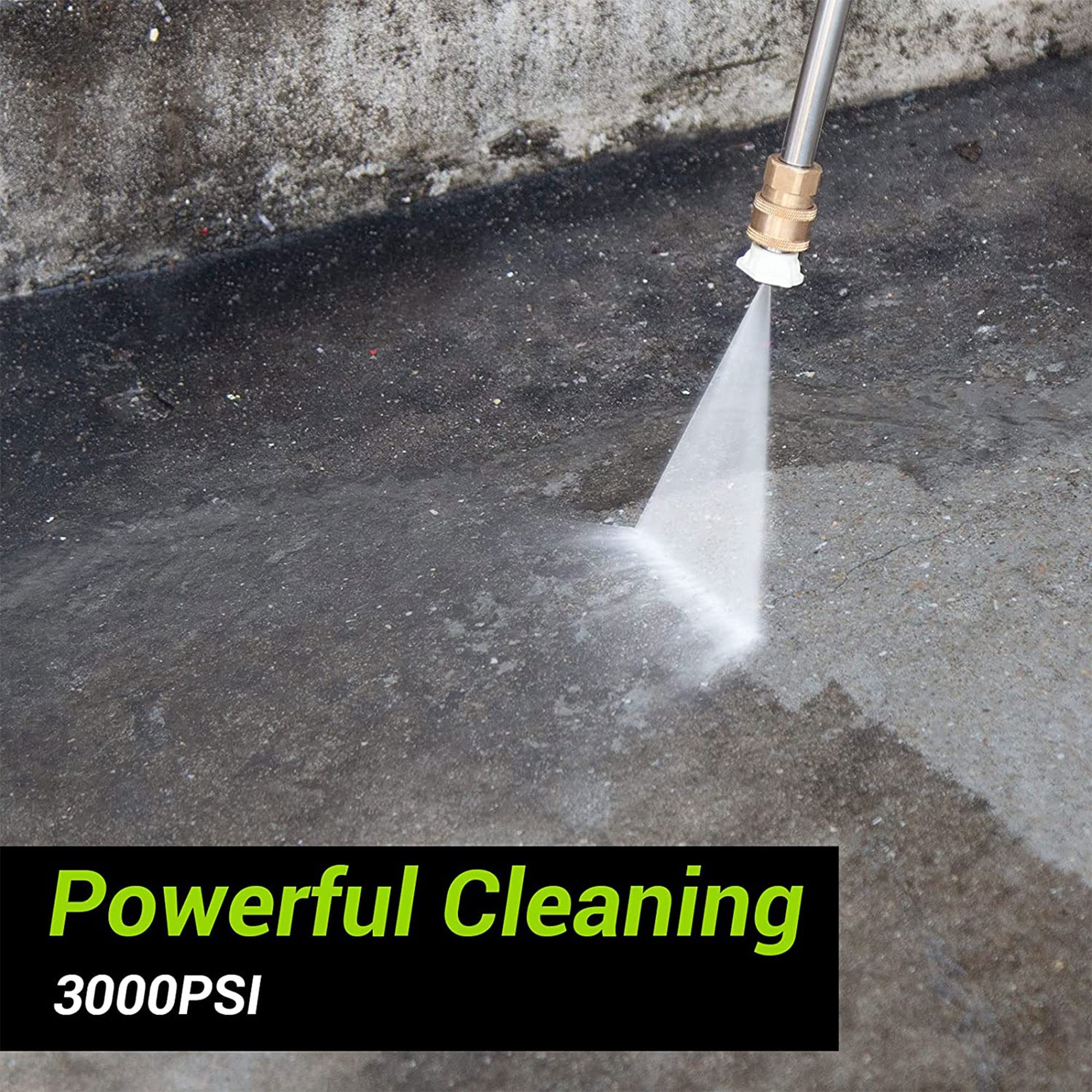 PAXCESS HWY23E 3000 PSI Electric Pressure Washer - Portable Power Cleaner with 4 Nozzles, Wheels & Accessories for Car Washing, Deck Cleaning, Patio, Driveway, Home Exterior & Outdoor Furniture Maintenance | Ideal for Residential & Commercial Use