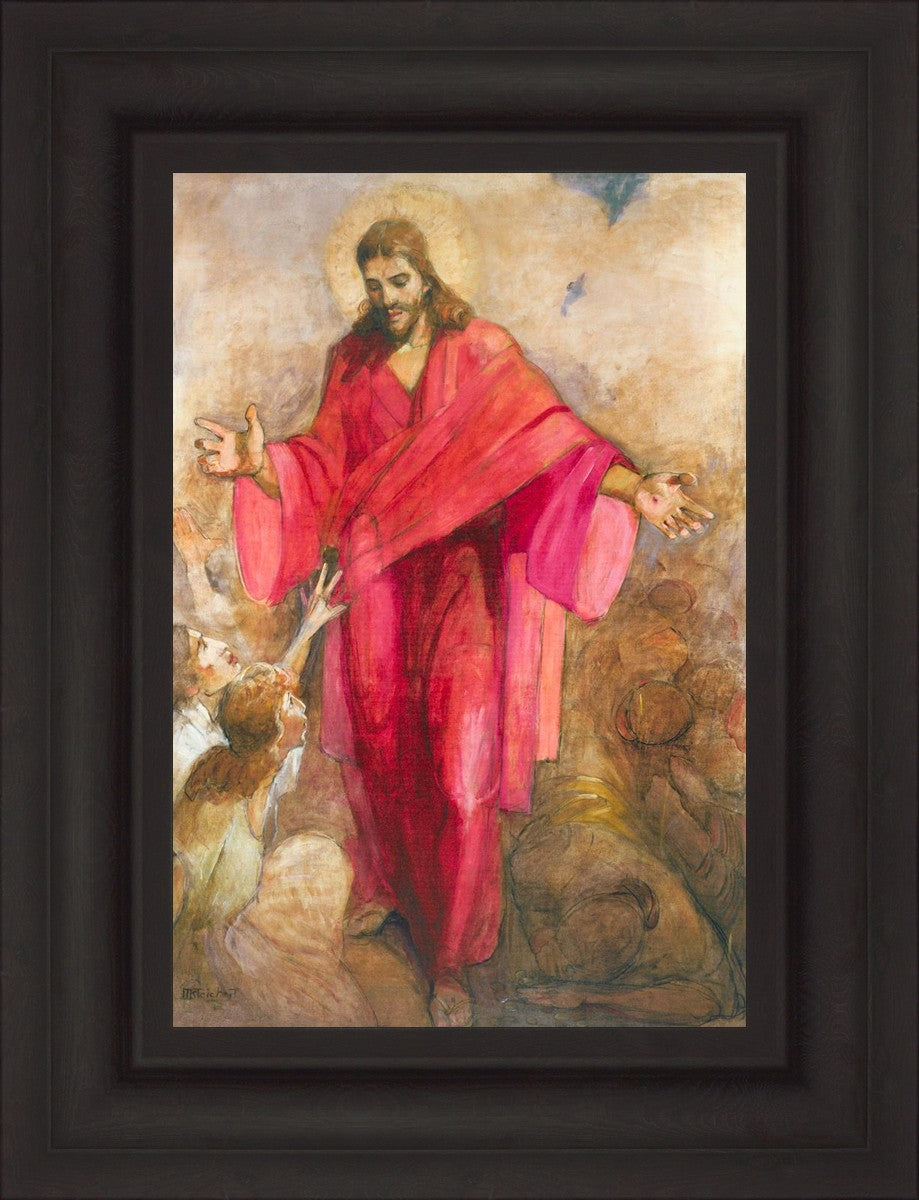 Christ in Red Robe - Religious Wall Art Decor for Home, Church & Office - Inspirational Christian Gift & Spiritual Decor