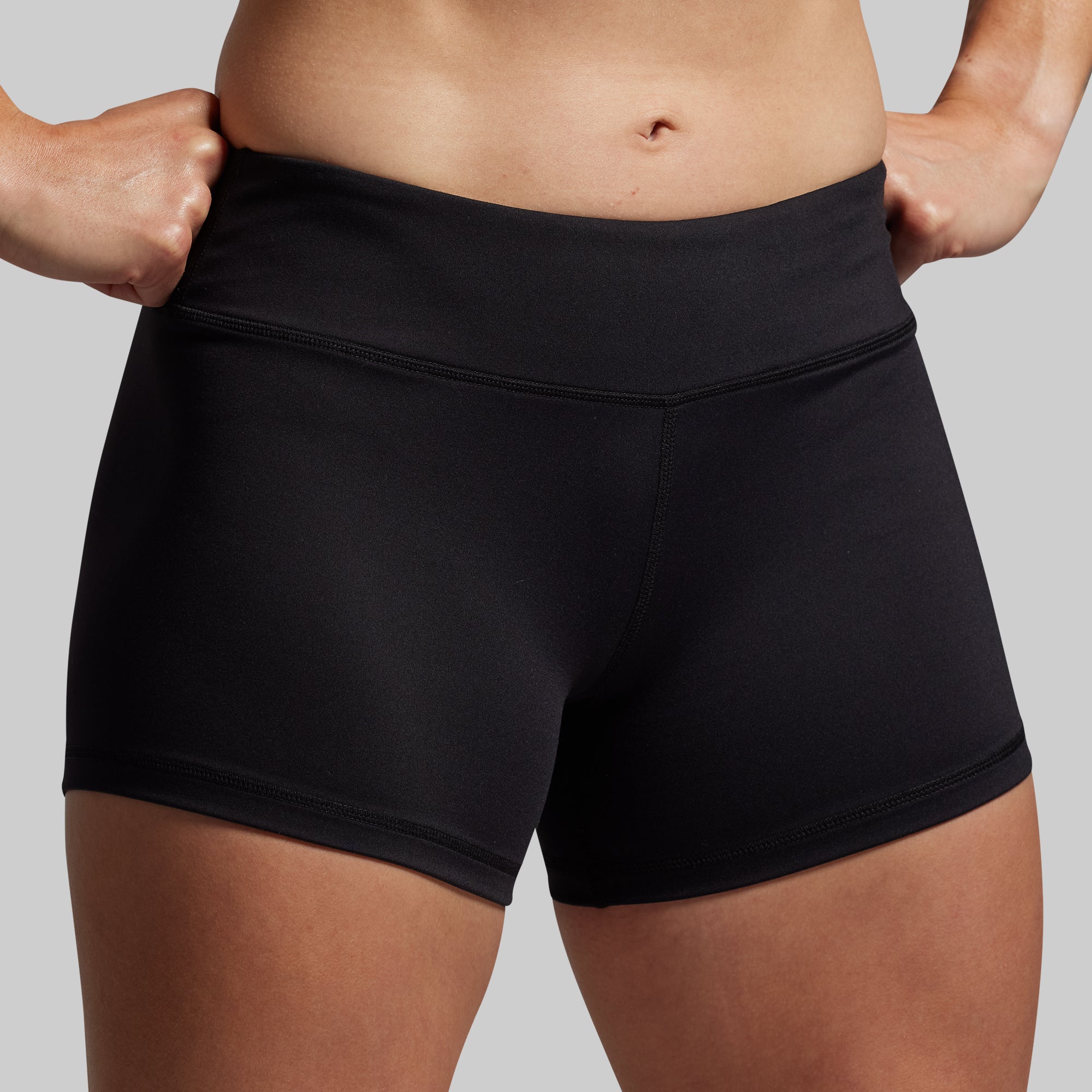 Double Take Booty Shorts for Women - High Waisted Black Workout Shorts for Running, Yoga & Gym | Sexy Booty Lifting Athletic Shorts