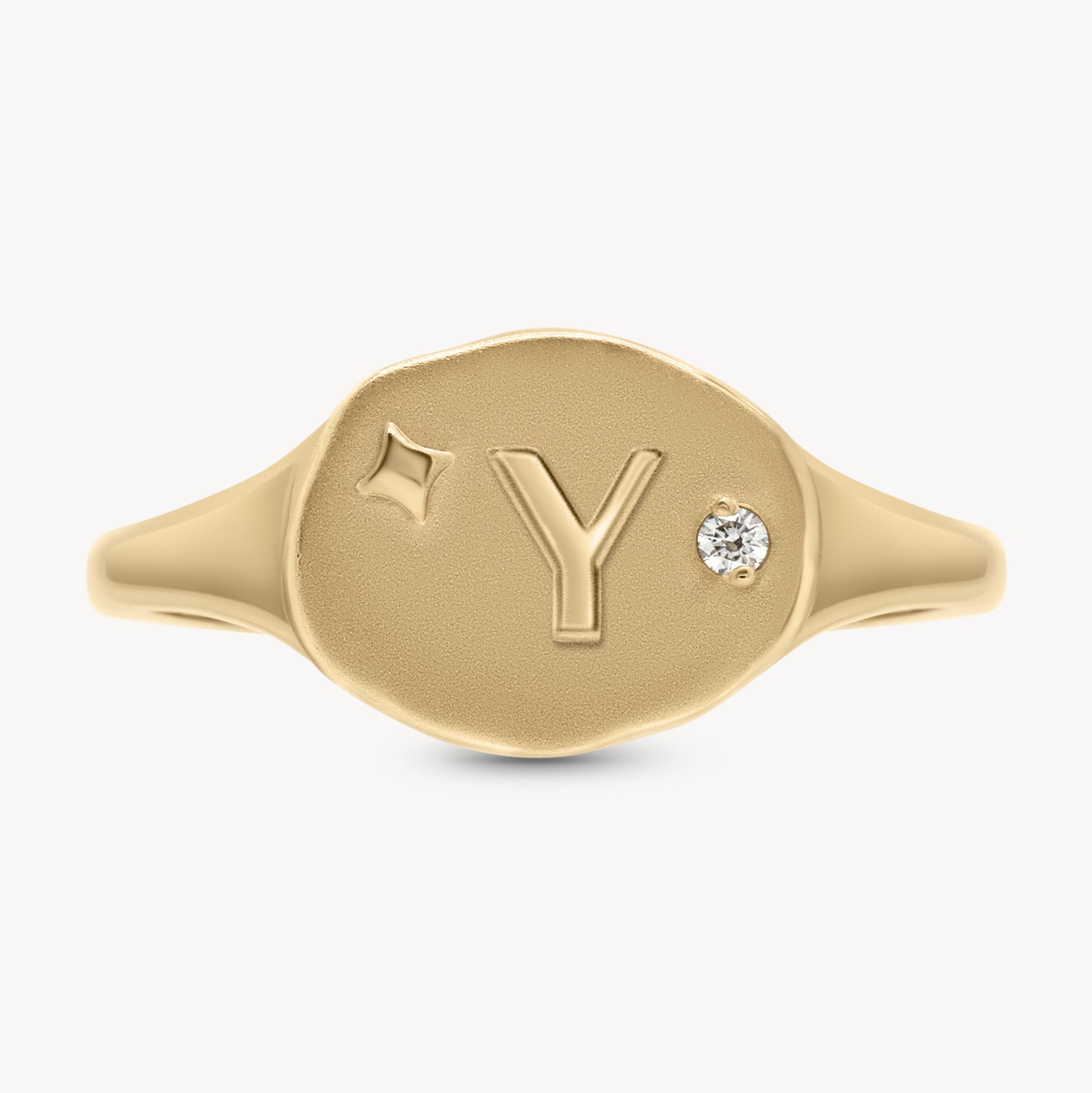 Athena Initial Ring - Personalized Silver Name Ring for Women, Custom Engraved Jewelry Gift - Perfect for Birthdays, Anniversaries & Everyday Wear