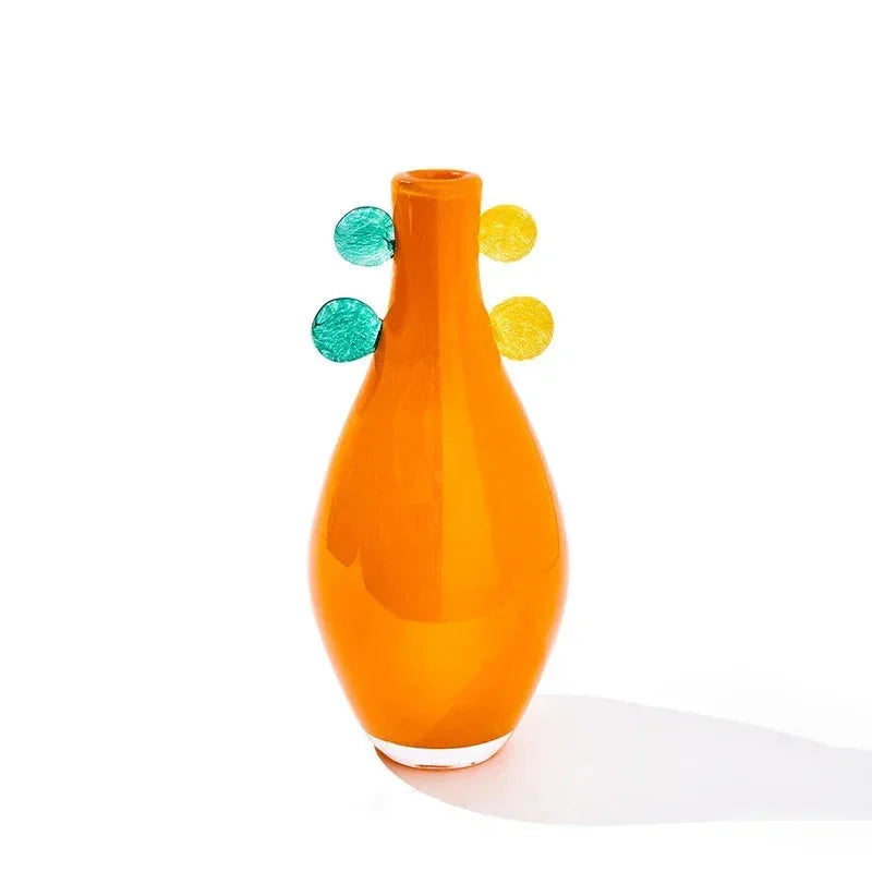 Elegant Carousel Pop Glass Vase - Modern Home Decor for Flowers, Centerpiece, Wedding & Party Decorations - Perfect for Living Room, Dining Table, and Special Events