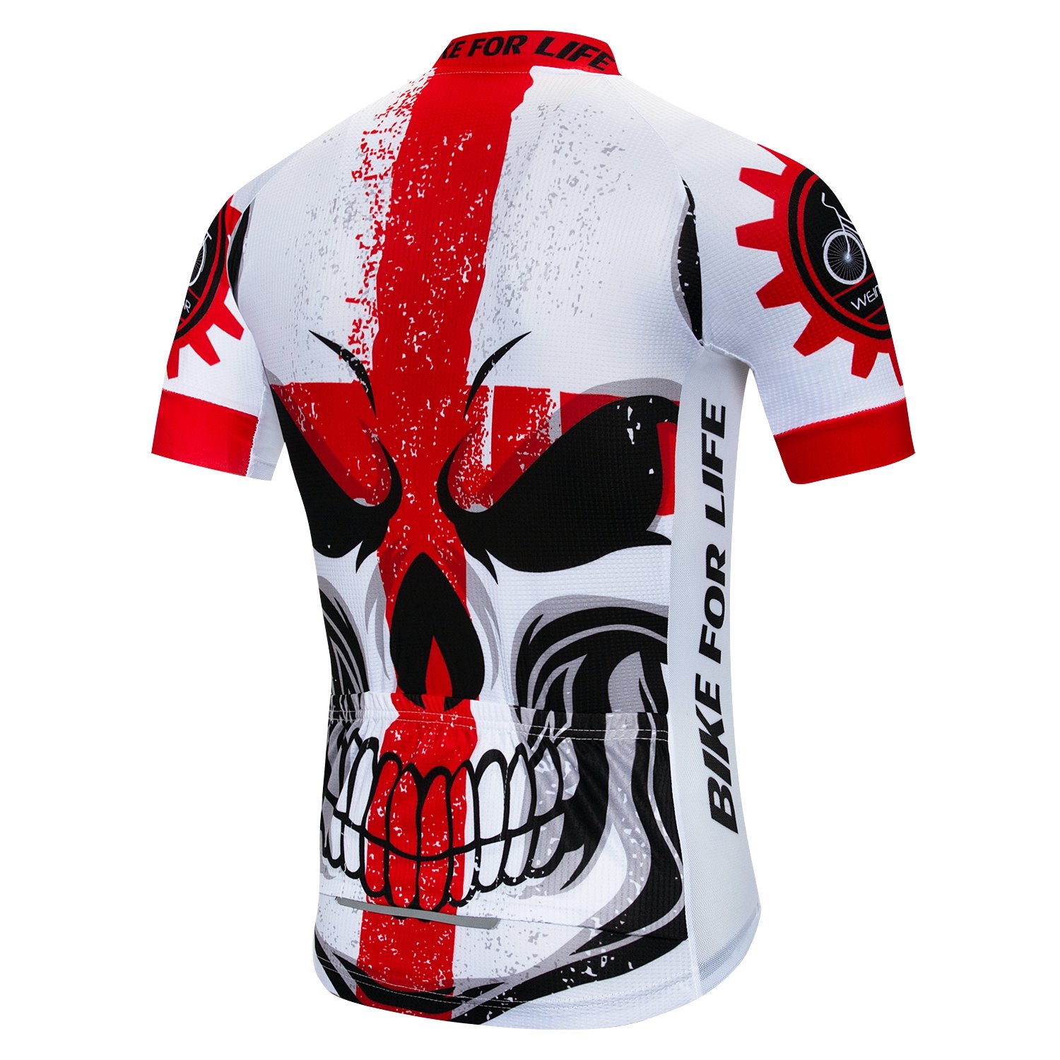 **Men's Full Zip Cycling Jersey - Breathable Bike Racing Shirt for Road & Mountain Biking - Comfortable Bicycle Clothing for Training & Outdoor Sports**