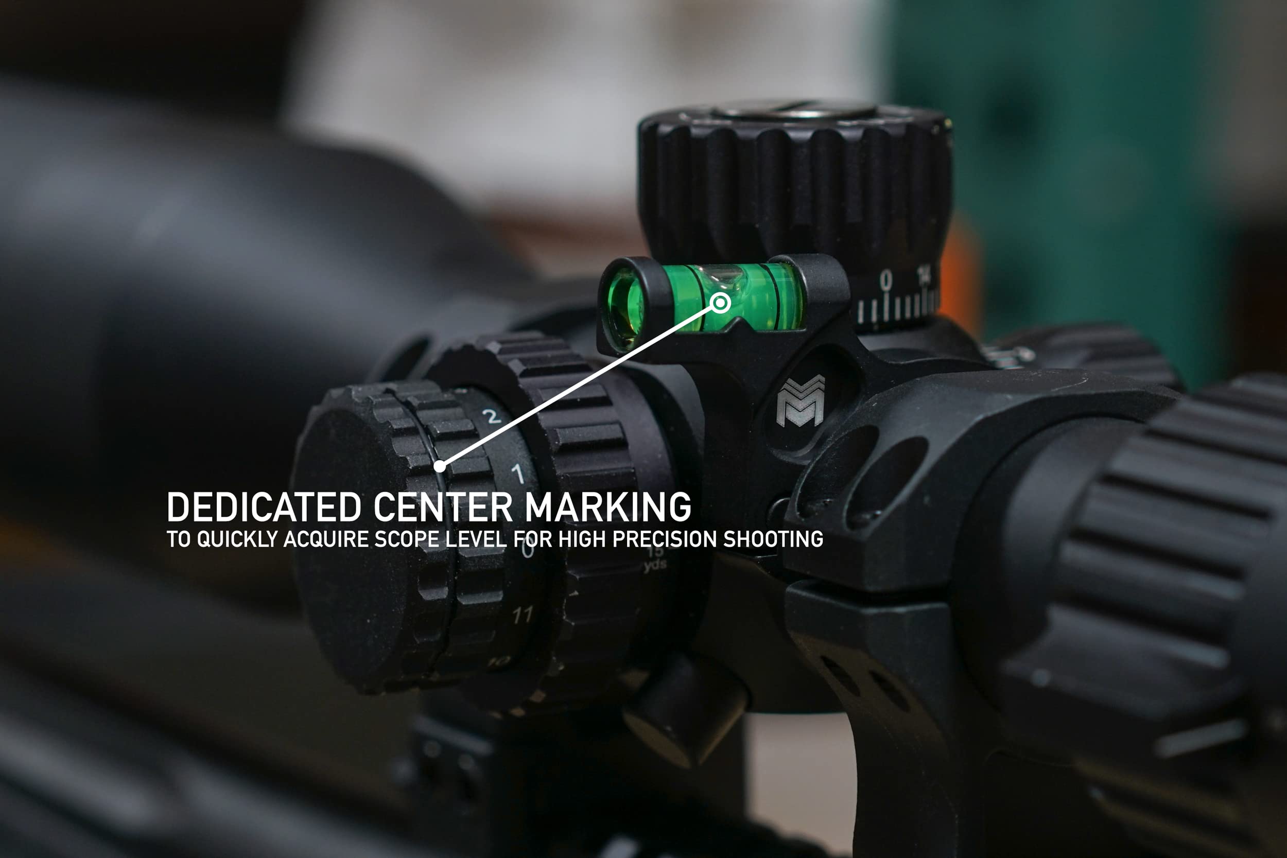 Monstrum Precision Rifle Scope Bubble Level - High Accuracy for Long Range Shooting | Hunting, Target Practice, and Competitive Shooting Accessories