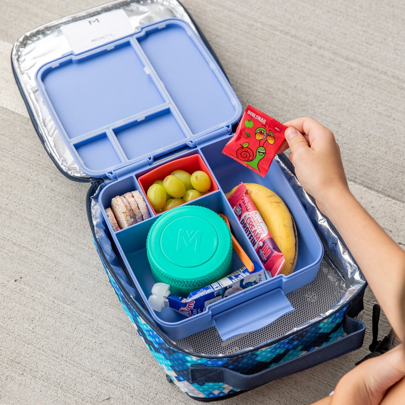 Montii.Co Stainless Steel Bento Lunch Box with Leak-Proof Lid - Eco-Friendly & Durable for Office, School, Picnics & Meal Prep | Splash Resistant Design