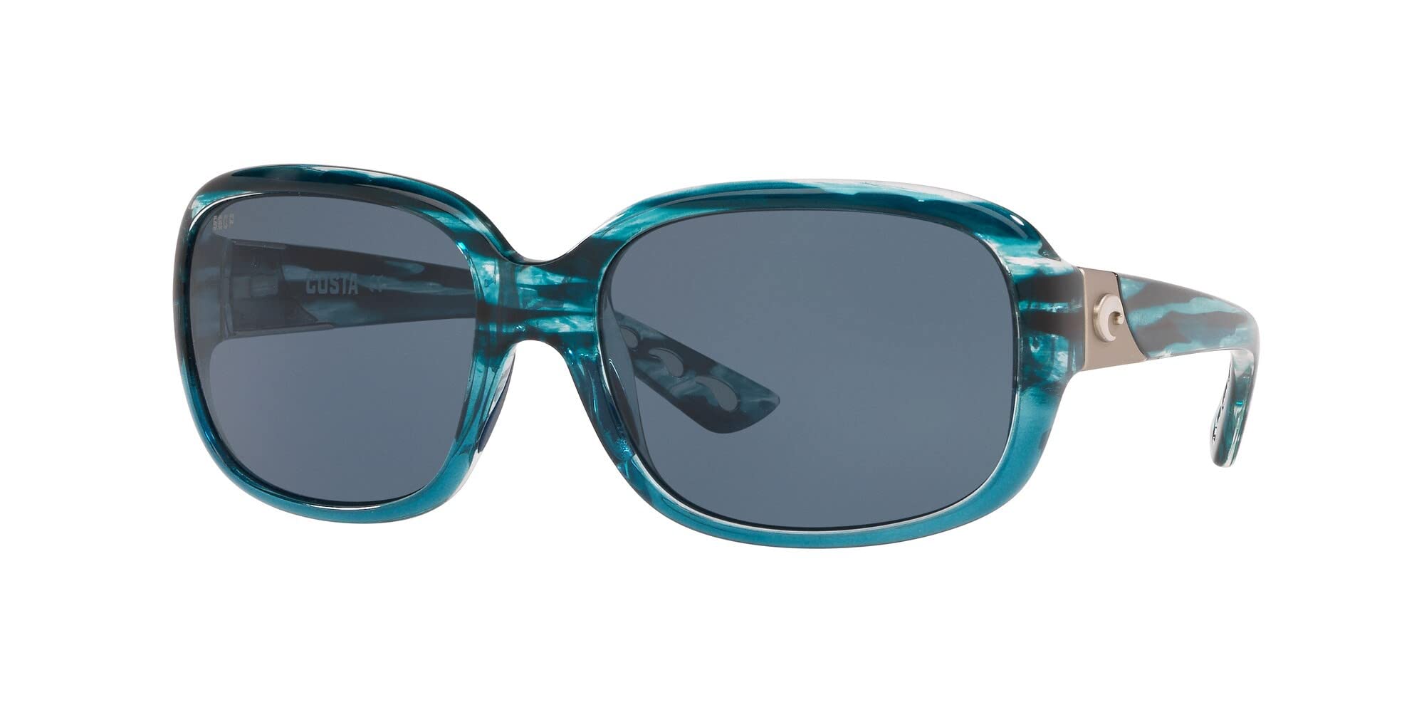 Costa Del Mar Women's Gannet Rectangular Polarized Sunglasses - UV Protection, Lightweight & Stylish for Beach, Driving & Outdoor Activities