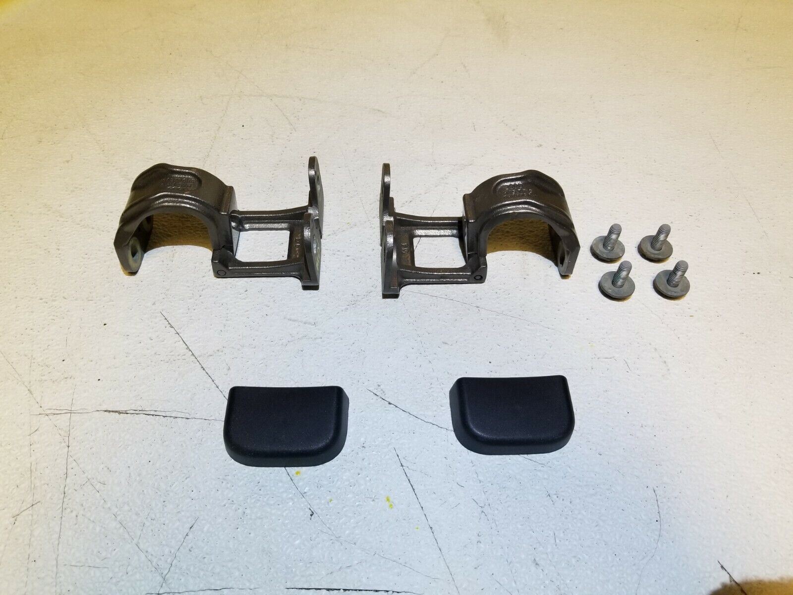 2003-2006 Audi A4 B6 Convertible Rear Top Storage Hinge Support Pair - OEM Replacement Parts for Soft Top Maintenance & Repair | Perfect for Roadster Restoration Projects