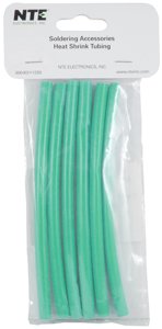 NTE Electronics 47-25206-G 3:1 Heat Shrink Tubing with Adhesive Lining - 1/4