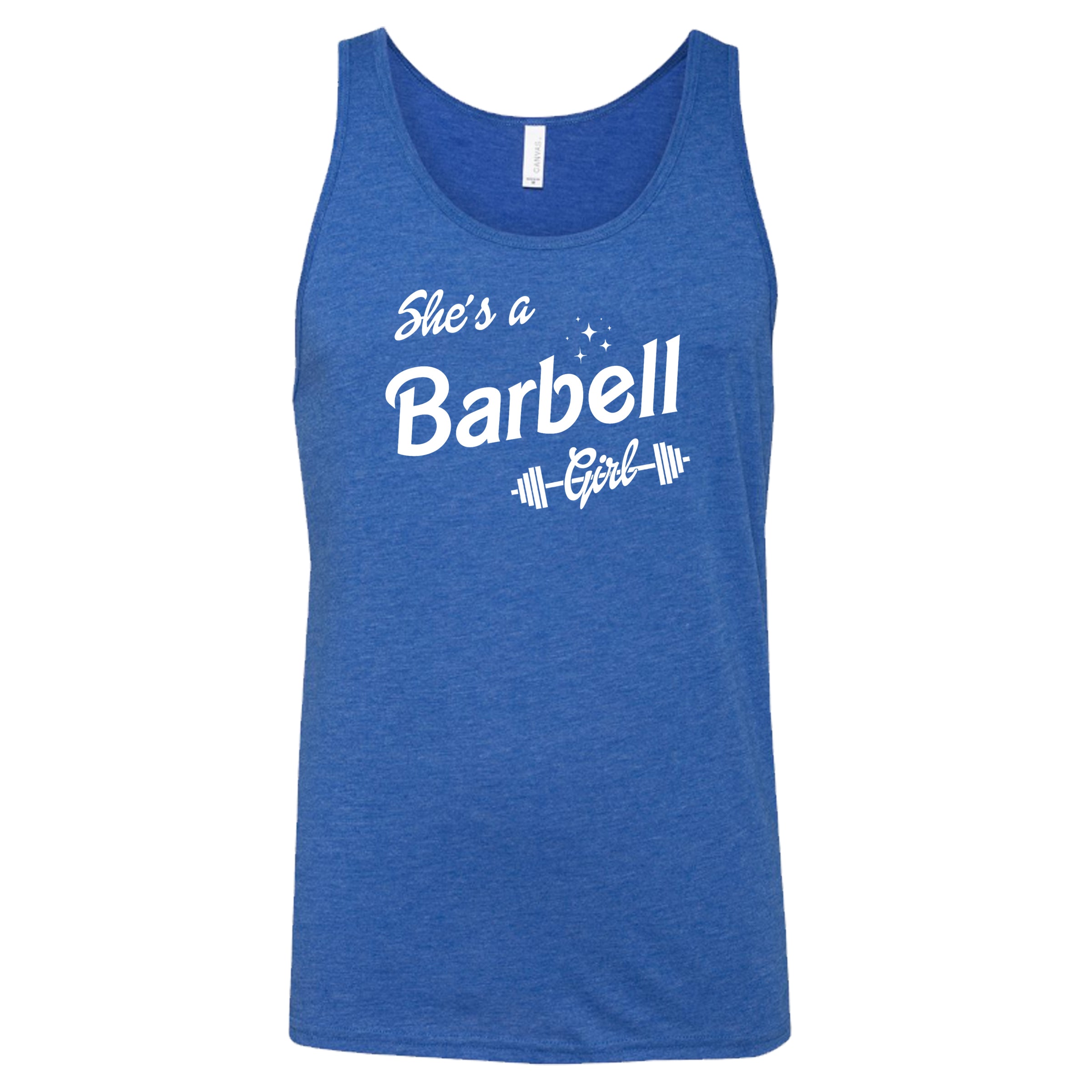 Unisex She's A Barbell Girl Workout T-Shirt - Gym, Weightlifting & Fitness Apparel for Women & Men