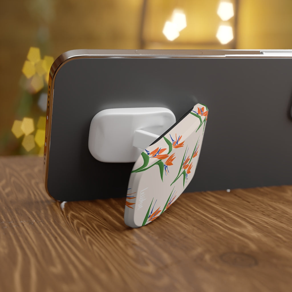Stunning Bird of Paradise Phone Grip - Non-Slip Phone Holder with Adhesive Back - Perfect for iPhone, Samsung & Smartphones - Great for Travel, Commuting & Outdoor Activities