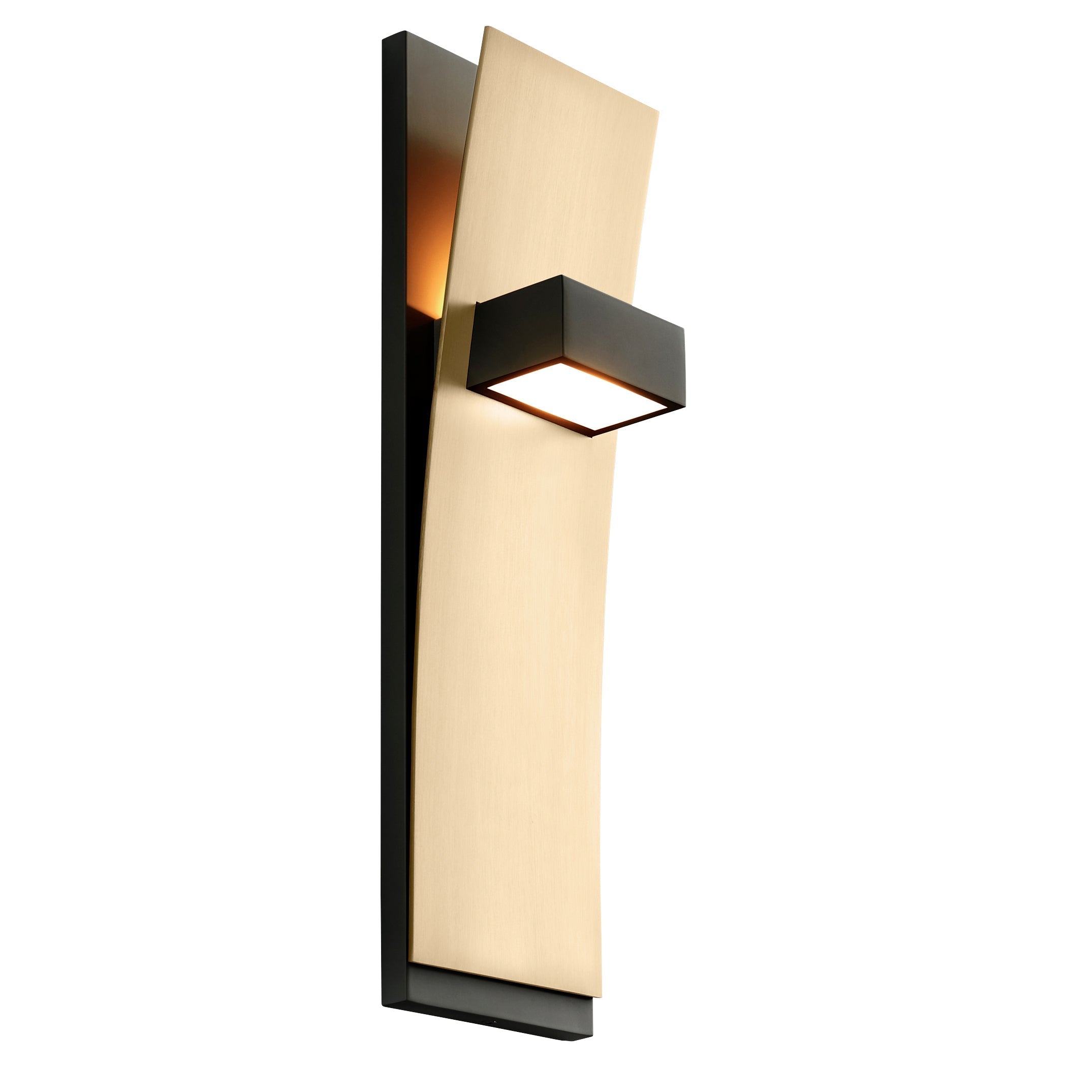 Dario 3 400 1540 Wall Light Fixture - Black & Aged Brass Finish | Modern Sconce Lighting for Living Room, Bedroom, or Hallway | Indoor Wall Mounted Lamp