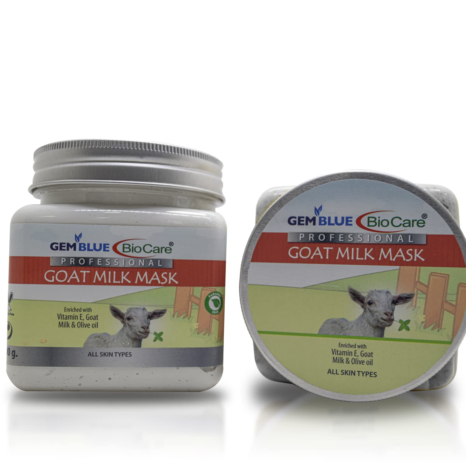 Biocare Professional Goat Milk Face Mask 400ml - Deep Hydrating & Nourishing Skincare for Dry & Sensitive Skin - Perfect for Night Routine & Spa Treatments