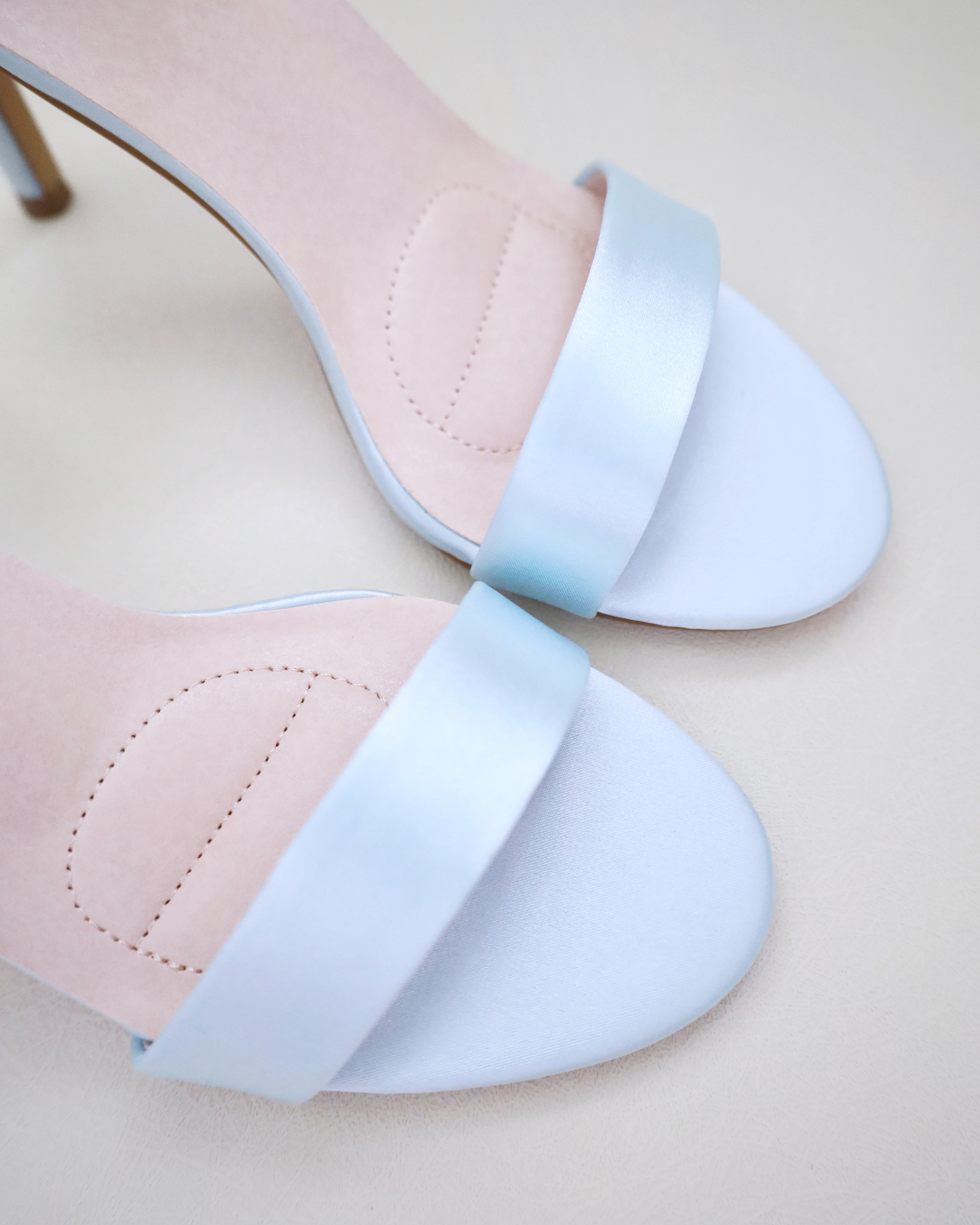 Elegant Satin High Heel Wedding Sandals with Pearl Embellished Back Bow - Perfect for Bridal Ceremonies, Proms, and Formal Occasions