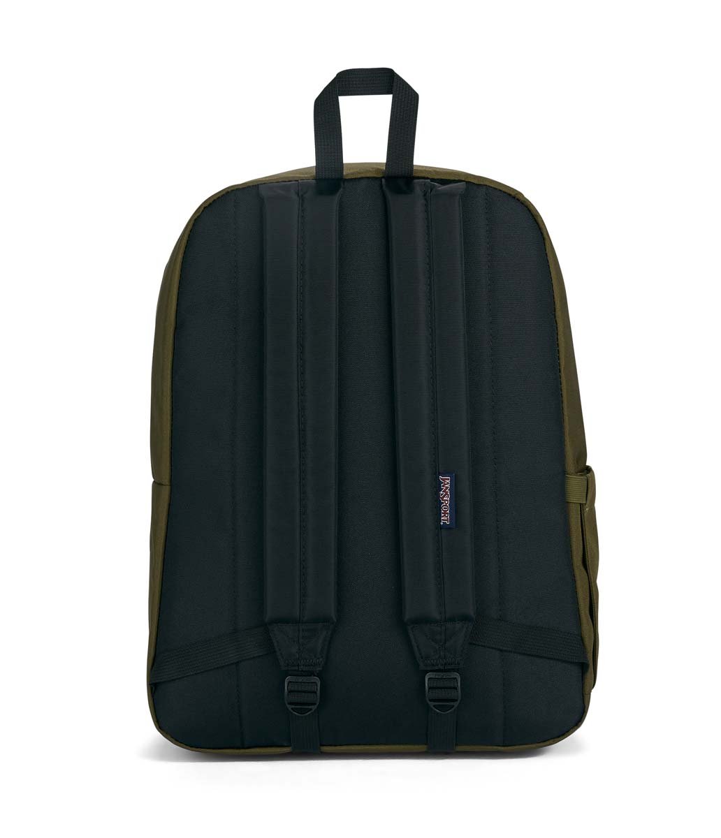 JanSport SuperBreak Plus Backpack - Durable Army Green School & Travel Backpack for Students & Commuters | Lightweight Laptop Bag for College, Work & Outdoor Adventures