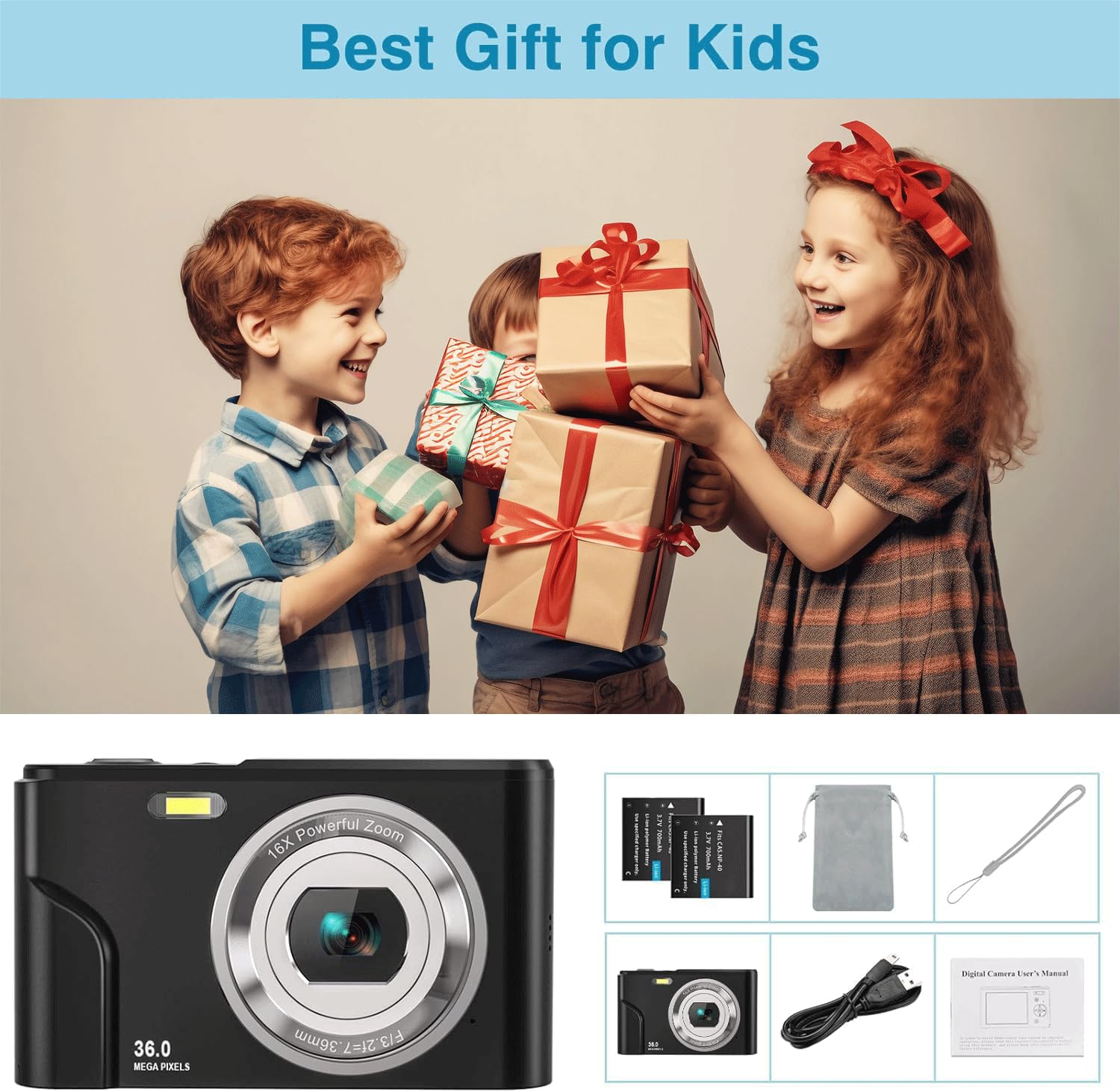 FHD 1080P Digital Camera with 2.4