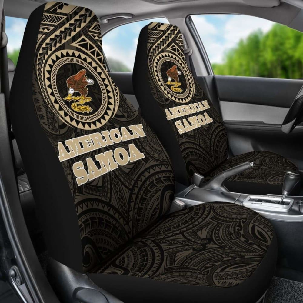 Premium American Samoa Car Seat Covers - Set of 2, Universal Fit for Cars, Trucks & SUVs - Durable & Stylish Auto Accessories for Comfort & Protection - Perfect for Road Trips, Daily Commutes & Family Travel