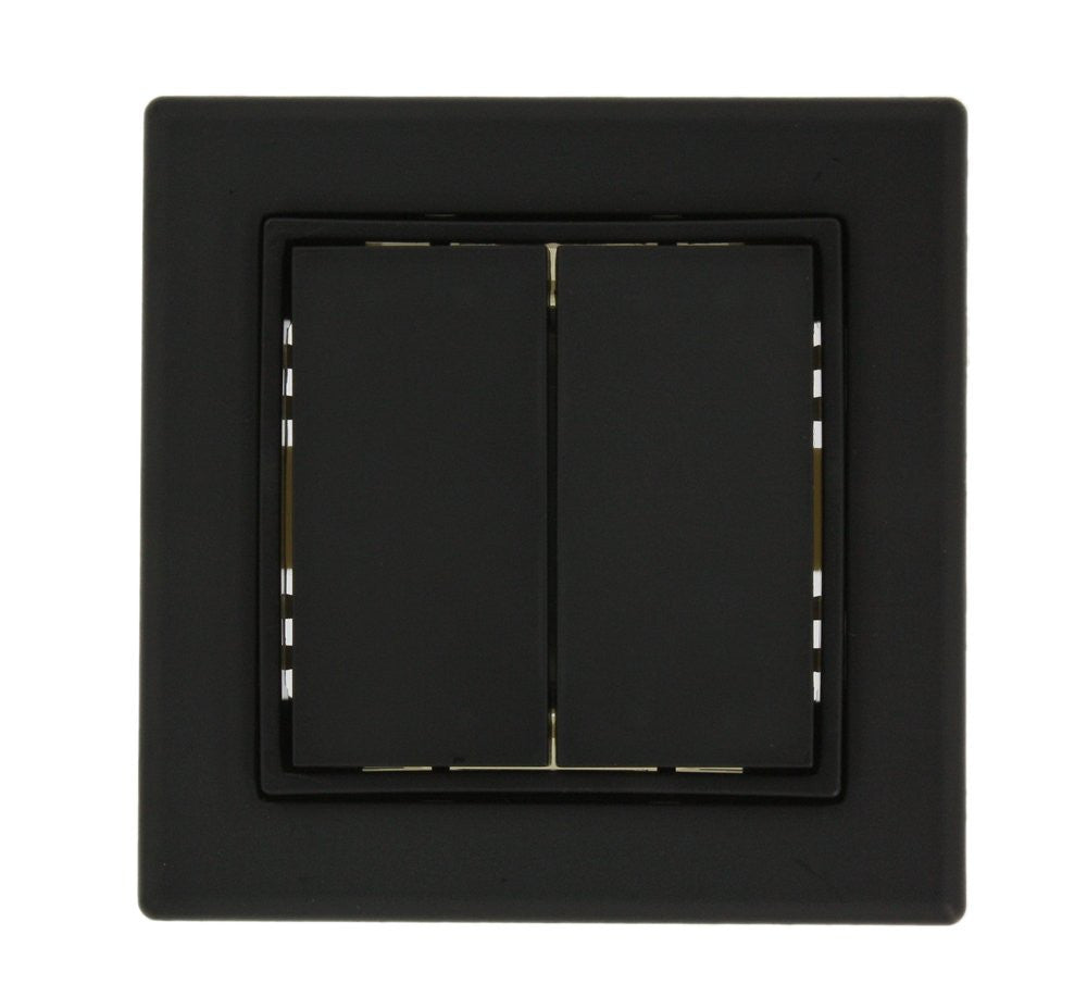 3x3 Dual Rocker Switch Panel - Black or White - WSS0S E2 - Perfect for Marine, RV, and Automotive Applications