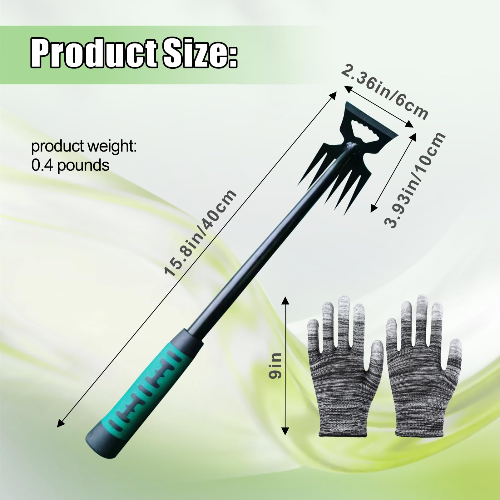 2025 New 2-Pack Manganese Steel Weed Puller Tool - 6 Teeth Dual Purpose Manual Weeding Tool for Garden & Yard | Durable Hand Weeder for Efficient Weed Removal | Perfect for Lawn Care, Flower Beds & Vegetable Gardens