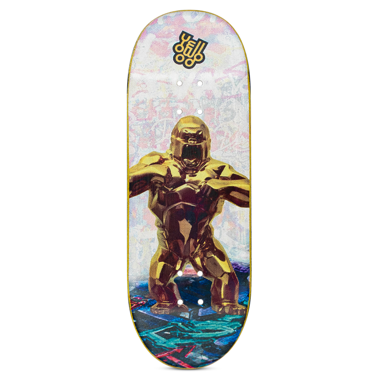 Yellowood Professional Fingerboard Deck - Kong Mini Skateboard for Tricks & Stunts | Perfect for Skateboarding Enthusiasts & Collectors | Indoor & Outdoor Use