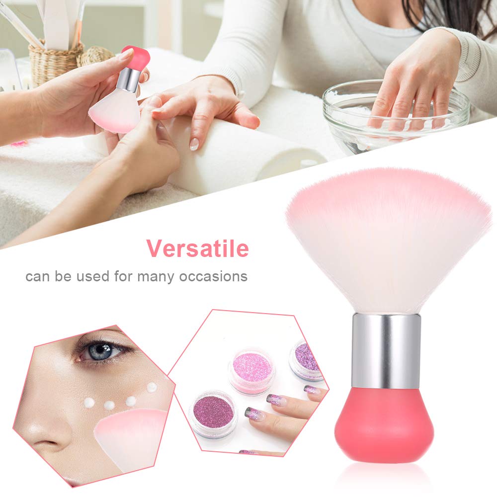 Ubersweet® Large Nail Art Dust Brush - Professional Nail Powder Brush for Acrylic & Gel Polish Removal - Multi-Functional Makeup & Nail Tool for Salon & Home Manicure