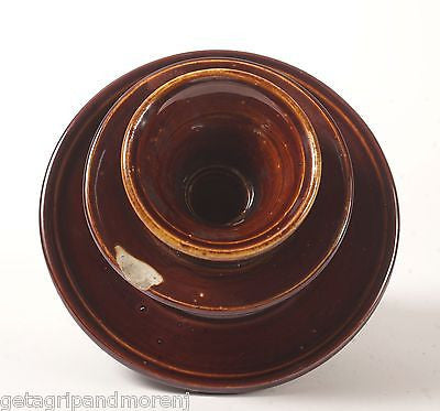 Vintage 3-Tier Porcelain Electric Insulator from Abandoned Substation in Jersey City, NJ - Perfect for Industrial Decor, DIY Projects & Antique Collectors