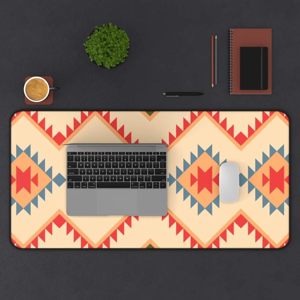 Boho Southwestern Canyon Slate Desk Mat - Extra Large Mouse Pad & Desk Accessory (3 Sizes) for Home Office, Gaming & Workspace Protection