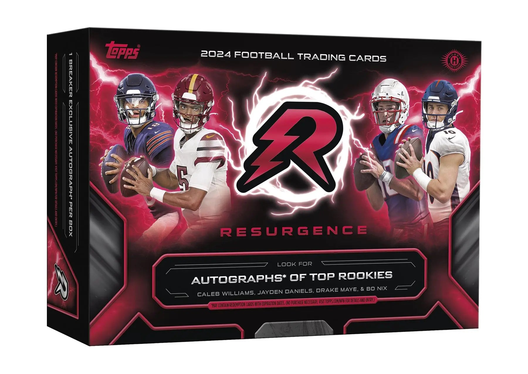 2024 Topps Resurgence Football Trading Cards Hobby Box - Premium Collectible Cards for NFL Fans, Fantasy Sports & Investment Collectors (Perfect for Gifts, Trading & Display)
