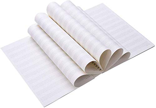 Blank Sheet Music Notebook - 100 Pages Staff Paper for Composing, Songwriting & Music Notation | Perfect for Musicians, Students & Teachers | Use for Piano, Guitar, Violin & More