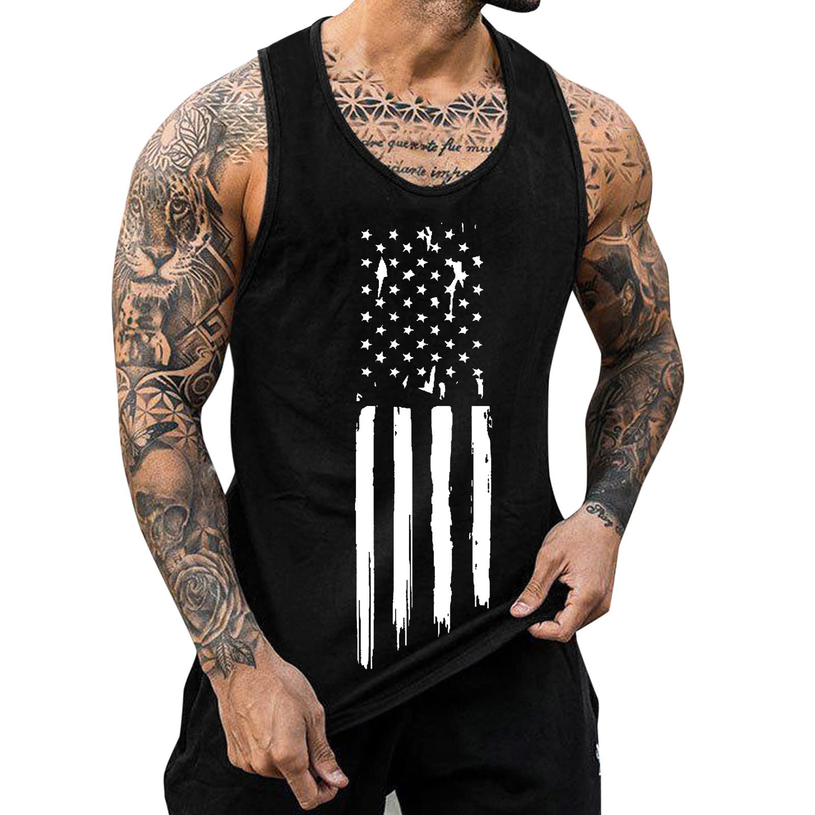 Men's Gym Tank Tops - Slim Fit Workout Shirts with Breathable Mesh & Abdomen Support for Fitness Training, Bodybuilding & Summer Workouts