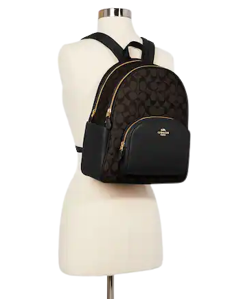 Coach Signature Canvas Court Backpack - Stylish & Durable Women's Backpack for Work, School & Travel | Perfect for Commuting, College & Everyday Use