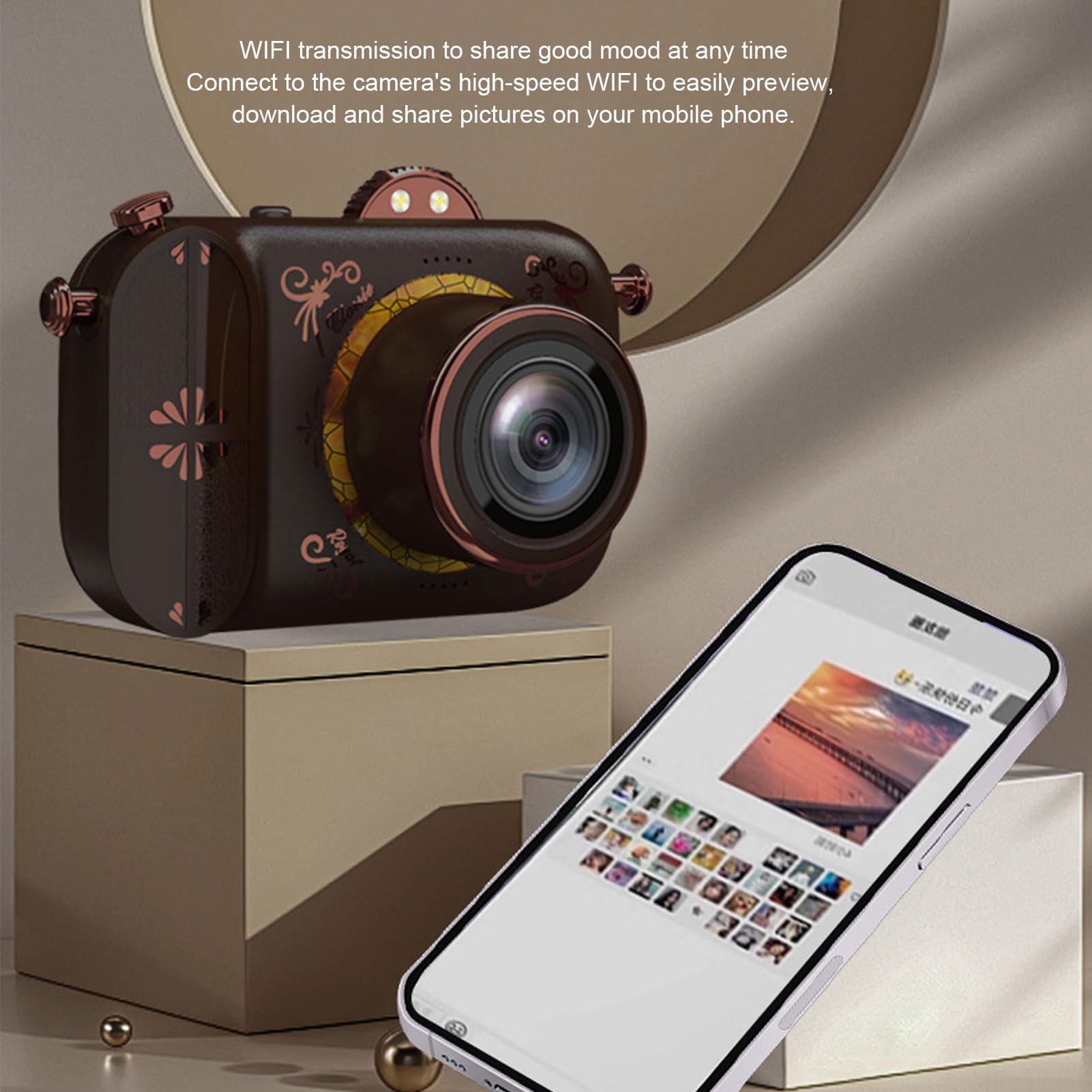 5K 96MP Digital Camera for Vlogging - 50X Digital Zoom, 3.5