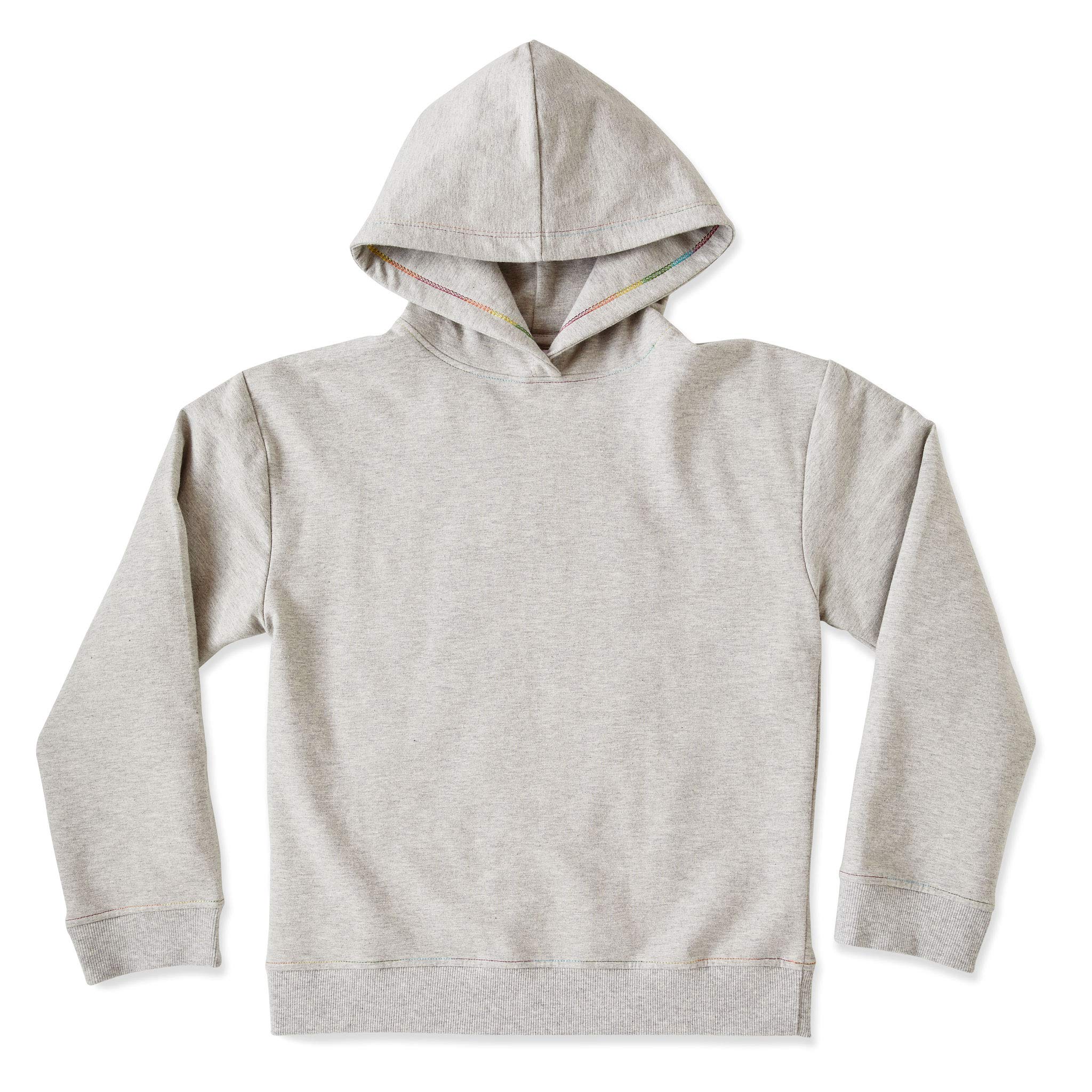 Kid Made Modern Grey Hoodie for Boys & Girls - Soft Cotton Pullover Sweatshirt (Ages 4-6) | Cozy Playtime & Outdoor Activities