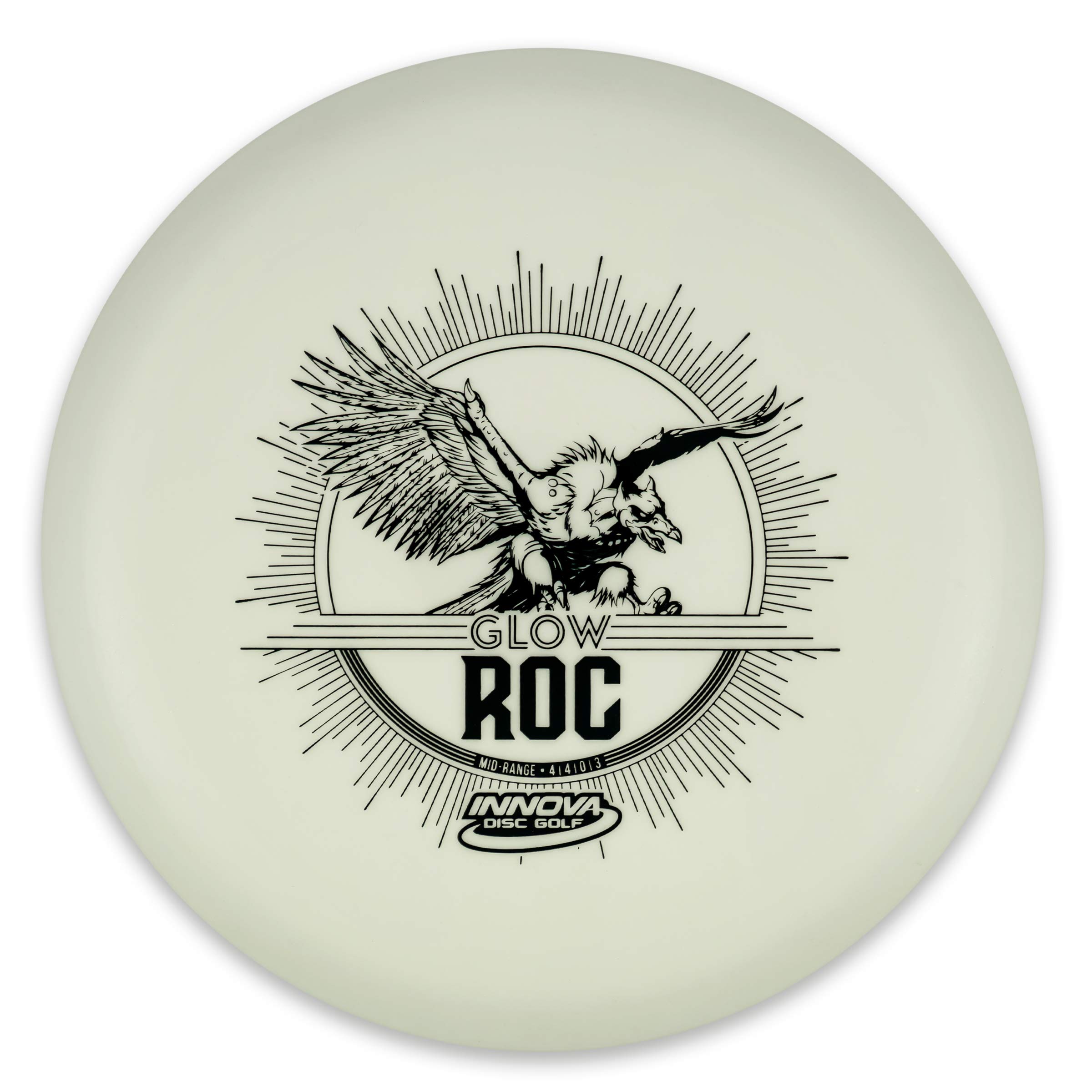 Innova Disc Golf Glow DX Roc Golf Disc - 170-174g (Colors Vary) | Perfect for Night Play, Ultimate Frisbee & Disc Golf Tournaments