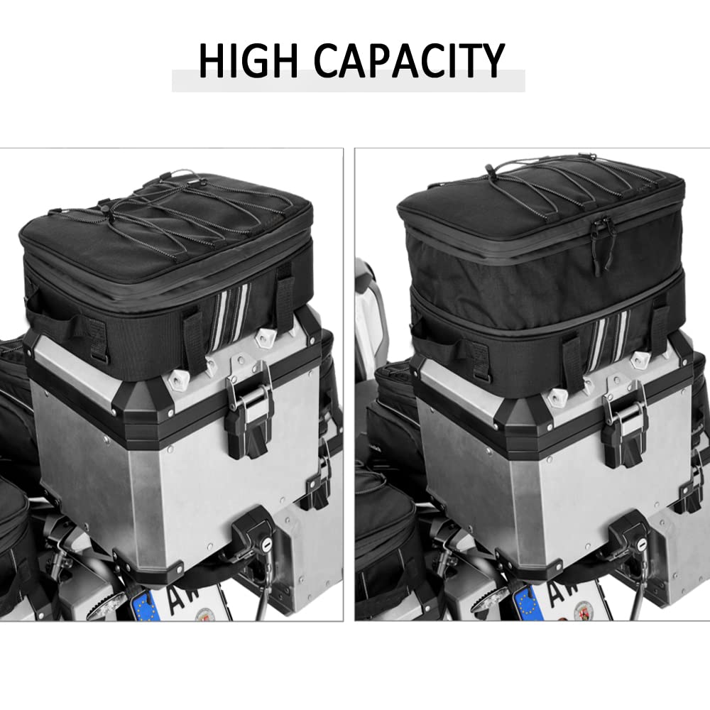 Waterproof Motorcycle Top Case & Side Bags for BMW F800, 850GS, R1150GS ADV, F900R, XR, K1600B, K1600GT/L, G310GS, R1200, 1250 RT, S1000XR - Durable Luggage Set for Adventure Riding & Long-Distance Travel
