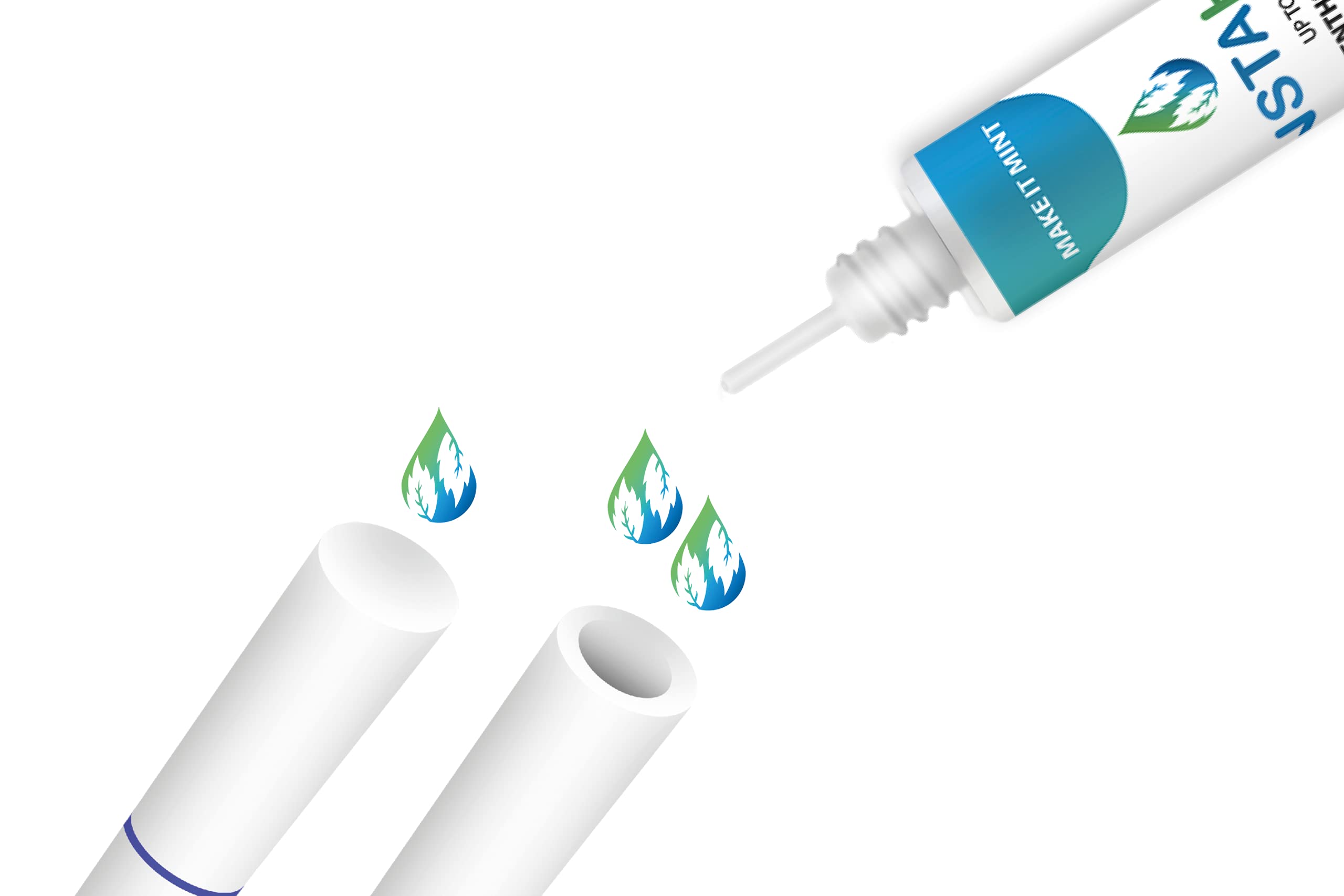 Instahit Mint Drops for Cigarettes - 5 Bottles (200 Drops) | Refreshing Tobacco Flavor Enhancer | Perfect for Smokers Who Want a Cool Mint Experience at Home, Work or Social Gatherings