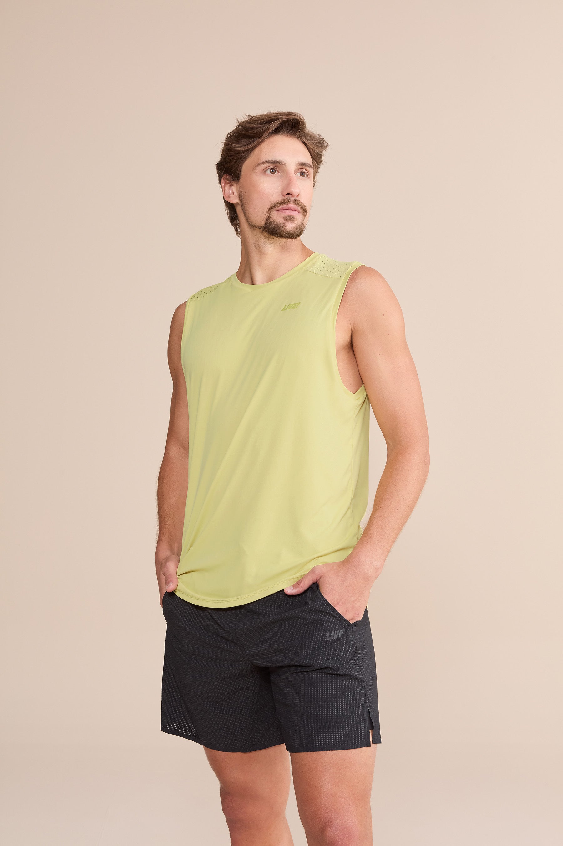 Men's Comfortable Link Laser Tank Top - Breathable & Lightweight for Gym, Running & Summer Outfits